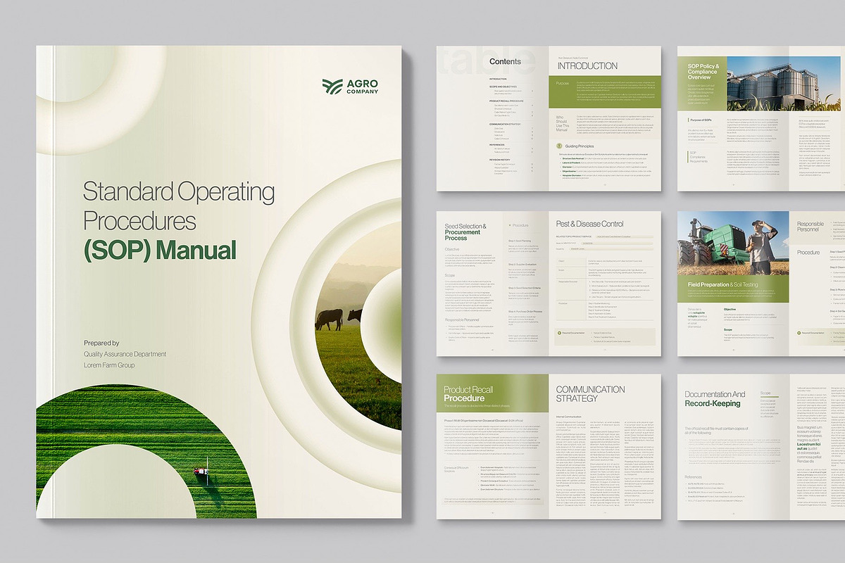 SOP Manual Brochure Template preview 6