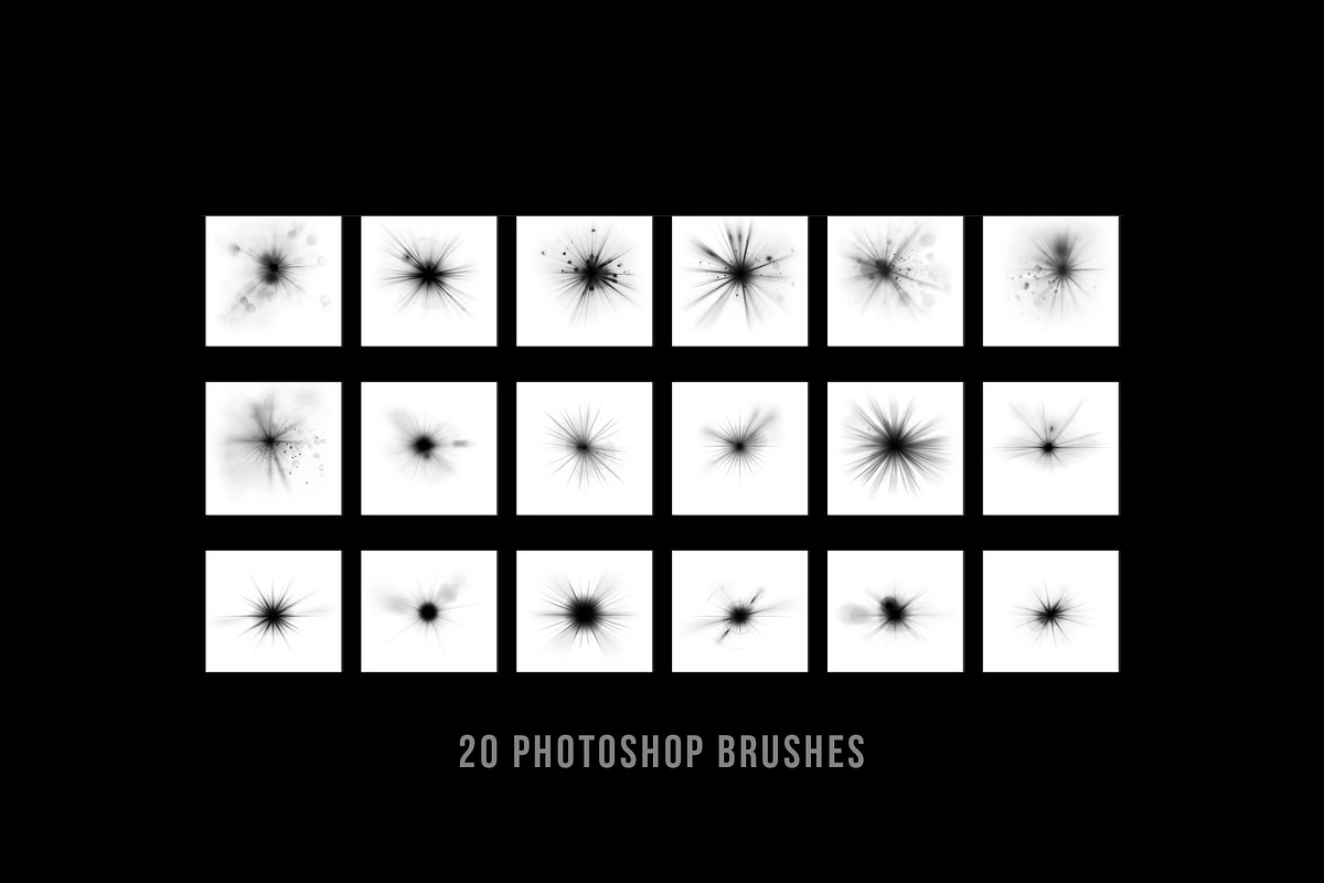 20 Bokeh lens flare light brushes, a Brush Add-On by Walllow Creatives (Photo 2 of 3)