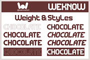 Chocolate font, a Sans Serif Font by weknow (Thumbnail 7 of 8)