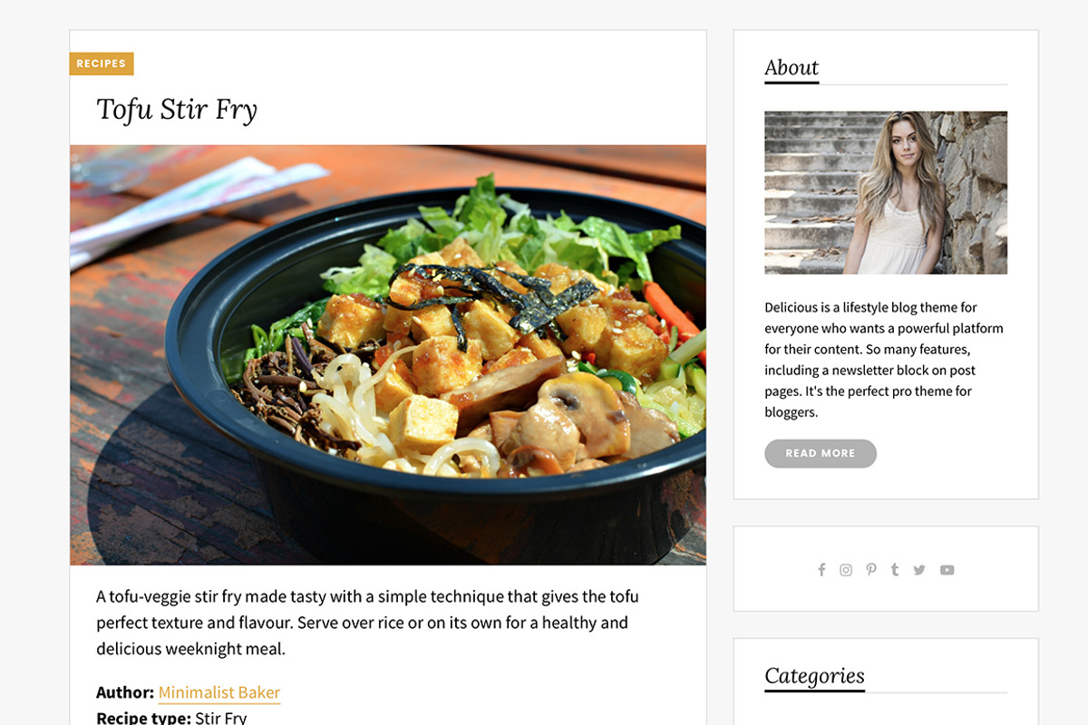 Delicious Tumblr Theme, a Websites & App Template by Themelantic (Photo 3 of 6)