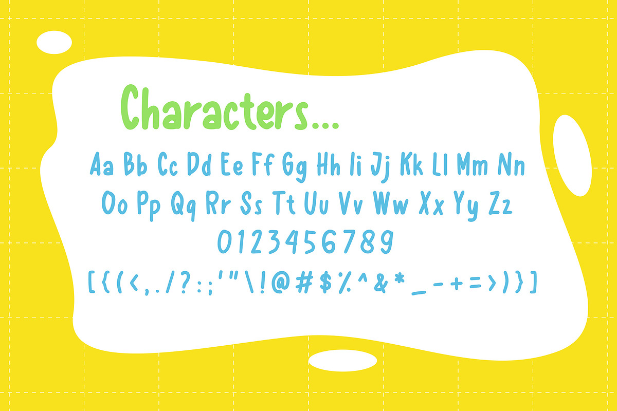 Kana Kiddo - Playful Font, a Sans Serif Font by Snape Design Studio (Photo 2 of 6)