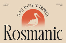 Rosmanic – Condensed Font