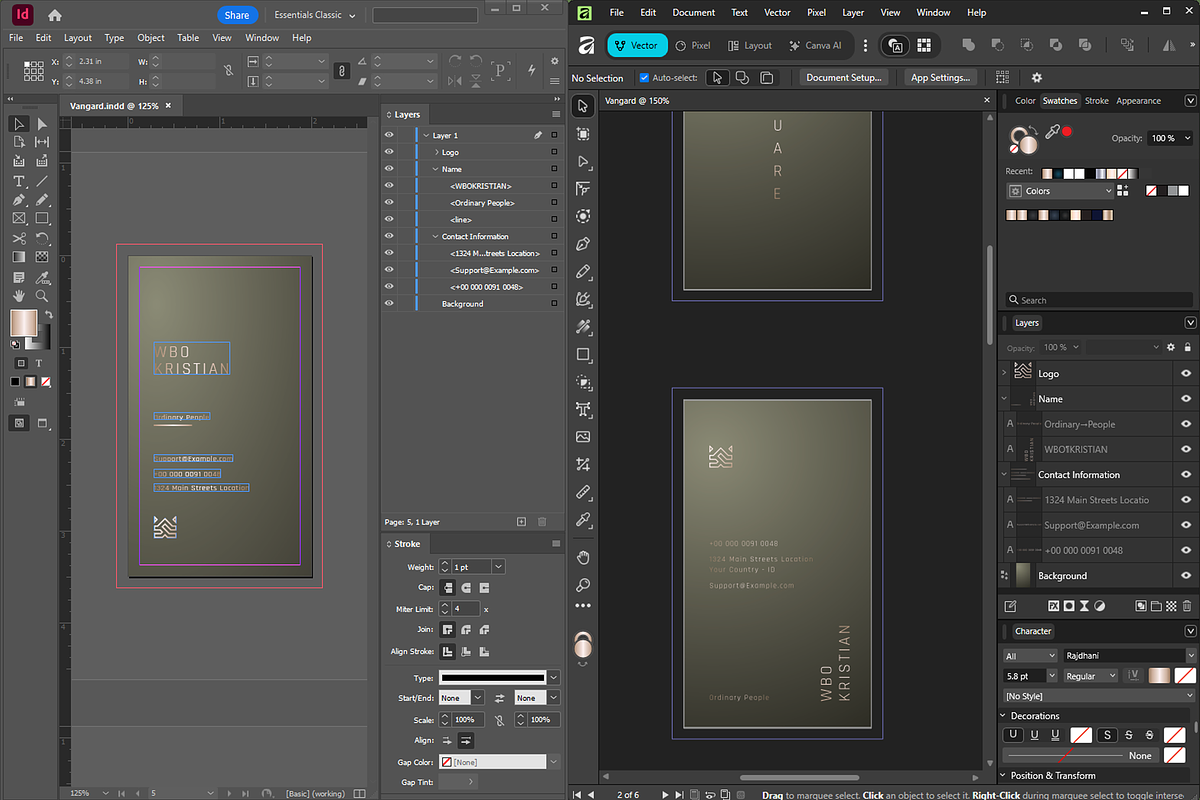 Vangard Business Card - 5 Bundles, a Business Card Template by Ctrl space studio (Photo 8 of 9)