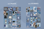 250 Blue Instagram Templates, a Social Media Template by SociallyyCreative (Thumbnail 3 of 10)