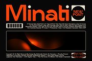 Minati - Modern Sans Serif Font, a Sans Serif Font by MaikoHatta (Thumbnail 1 of 8)