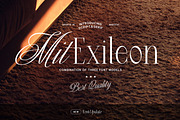 MIT Exileon - Script&Serif font duo, a Serif Font by Maculinc Type (Thumbnail 1 of 16)