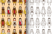 Vintage pilots, a Pattern Graphic by merion_merion (Thumbnail 2 of 4)