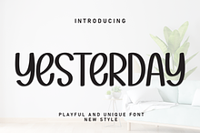 Yesterday | Script Font