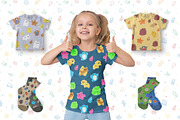 Cute Baby Seamless Patterns 15., a Texture Graphic by KENO Mascots (Thumbnail 4 of 6)