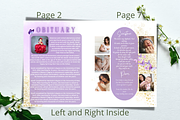 Purple and Gold Funeral Program, a Brochure Template by Feel Inspired Digitals (Thumbnail 6 of 8)