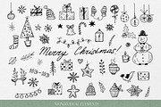 Doodle Christmas Illustrations, an Object Graphic by Graphic Soul (Thumbnail 3 of 5)