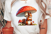 Autumn Funny Squirrel Clipart Bundle, a Seasonal Illustration by Canvas Craft (Thumbnail 7 of 8)