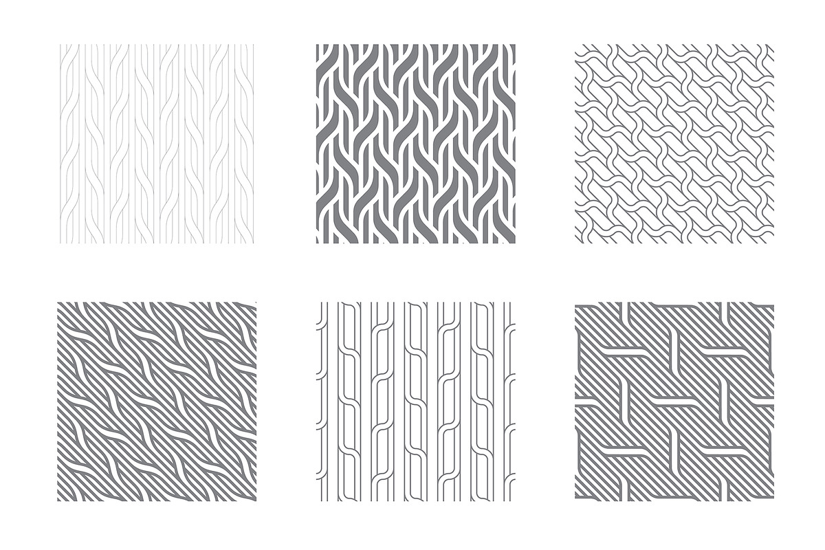 Rippled Seamless Patterns v.2, a Pattern Graphic by Curly_Pat (Photo 4 of 7)