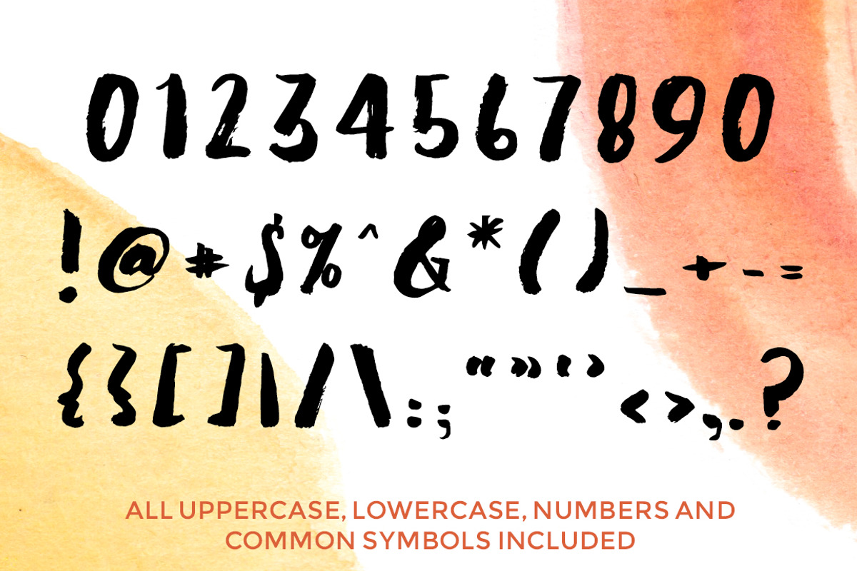 Everything Is Golden - Brush Font preview 5