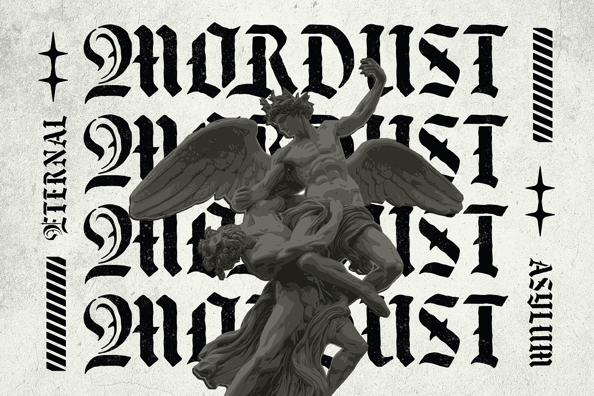 Black male Typeface, a Blackletter Font by alit design (Photo 3 of 17)