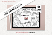 Owl Vector Line Art Set, an Illustration by MadliArt (Thumbnail 4 of 4)