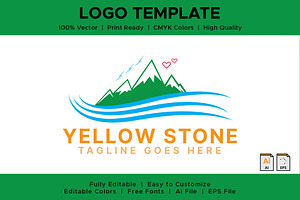 Travel & Mountain Logo Template