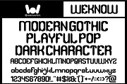 Dark Gothic font, a Blackletter Font by weknow (Thumbnail 4 of 8)