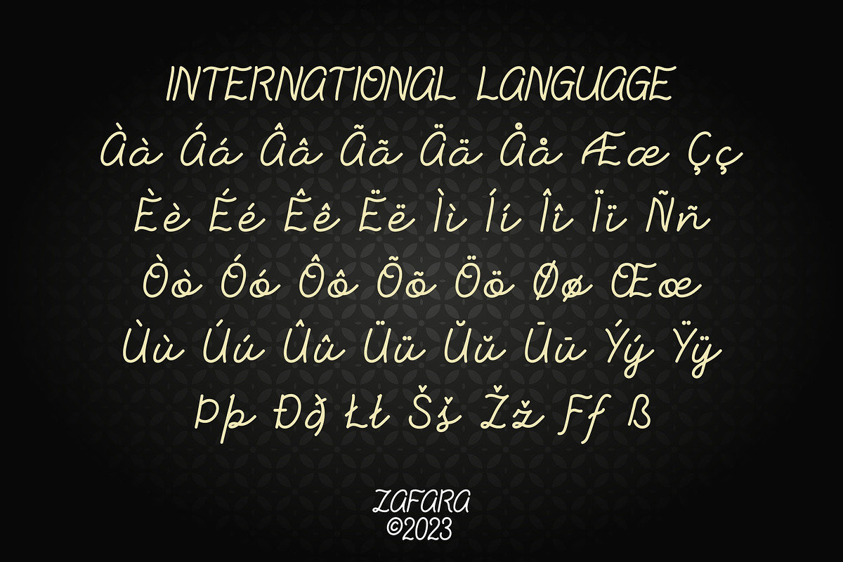 Hirosuke - Monoline Signature, a Script Font by Zafara Studios (Photo 5 of 7)