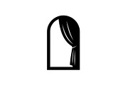 Window Curtain Silhouette Bundle, an Illustration by Creativeshirt (Thumbnail 15 of 51)