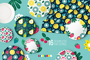 Summer Vibes Clipart & Patterns, a Seasonal Illustration by Ejevyaka (Thumbnail 2 of 8)