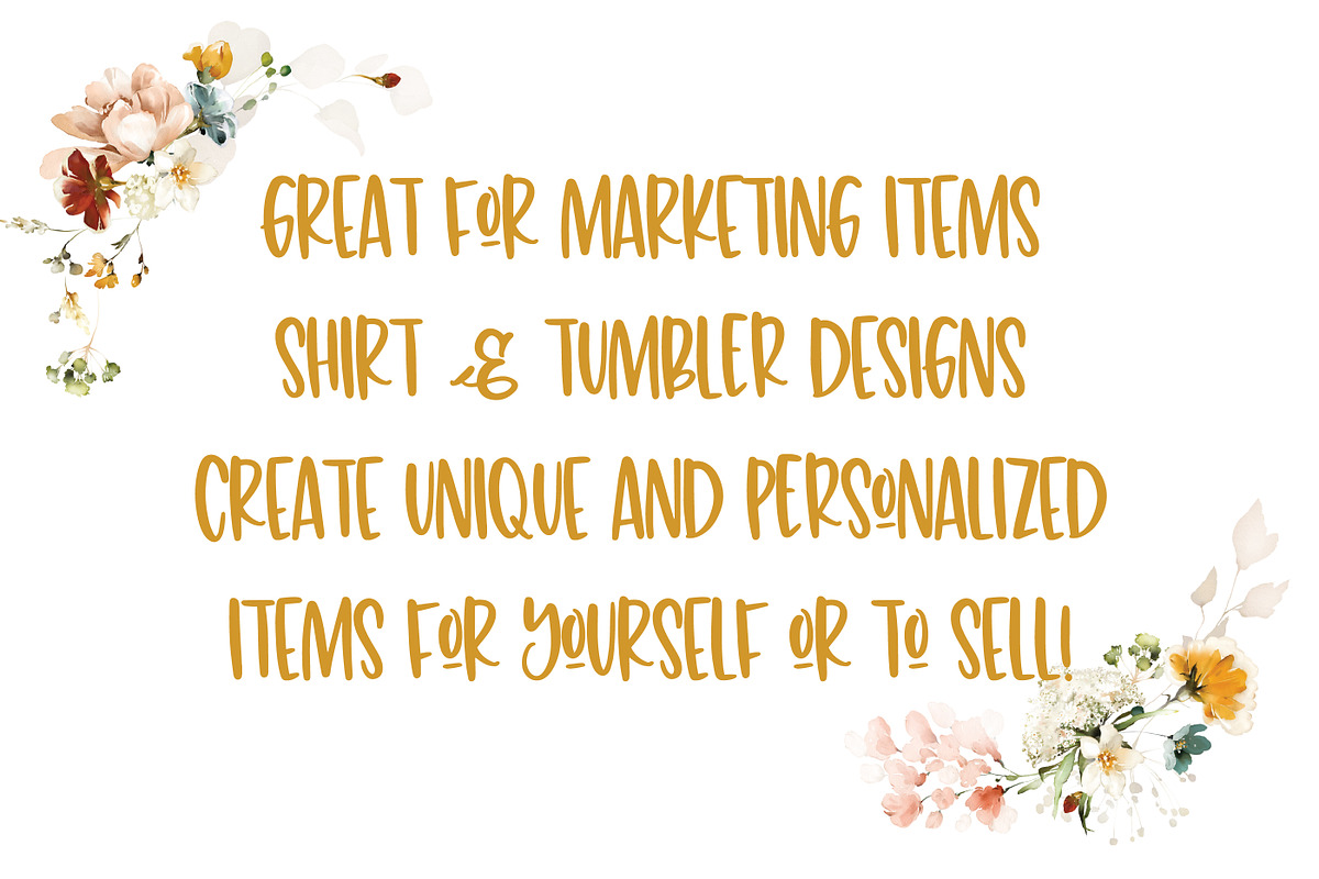 yellowbud, a Font by OnTheSpotStudio (Photo 2 of 3)