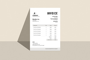 Invoice template, a Business Card Template by MNT-Creator