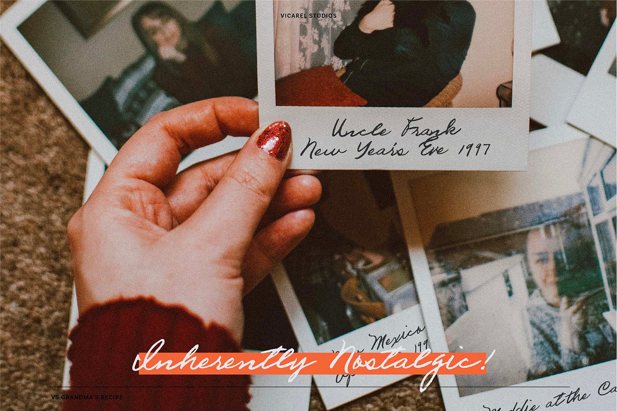 VS Grandma's Recipe Handwritten Font, a Script Font by Vicarel Studios (Photo 5 of 16)