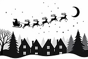 Santa Sleigh Vector Bundle, an Illustration by Amazin_art (Thumbnail 3 of 21)