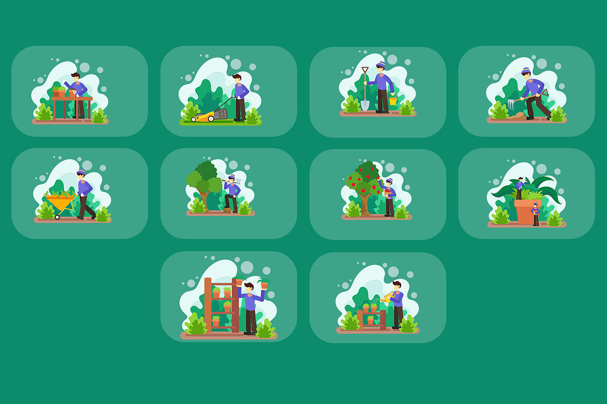 Gardening Illustration Pack, an Illustration by baii09 (Photo 4 of 4)