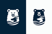 Elegant Bear & Deer Silhouette Logo, a Branding & Logo Template by MkStudio (Thumbnail 1 of 3)