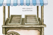 Watercolor food farm market cart, an Object Illustration by yana.fefelova (Thumbnail 4 of 4)