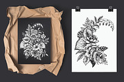 Day and Night. Vector Floral Set, a Pattern Graphic by Molly art (Thumbnail 4 of 14)