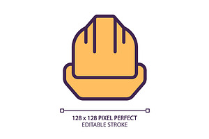 Hard hat pixel perfect RGB color, an Icon by IMG Visuals