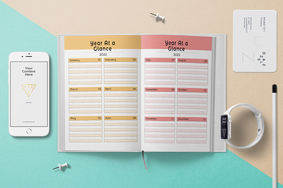 Editable Planner & Agenda, a Stationery Template by obayes (Photo 7 of 10)