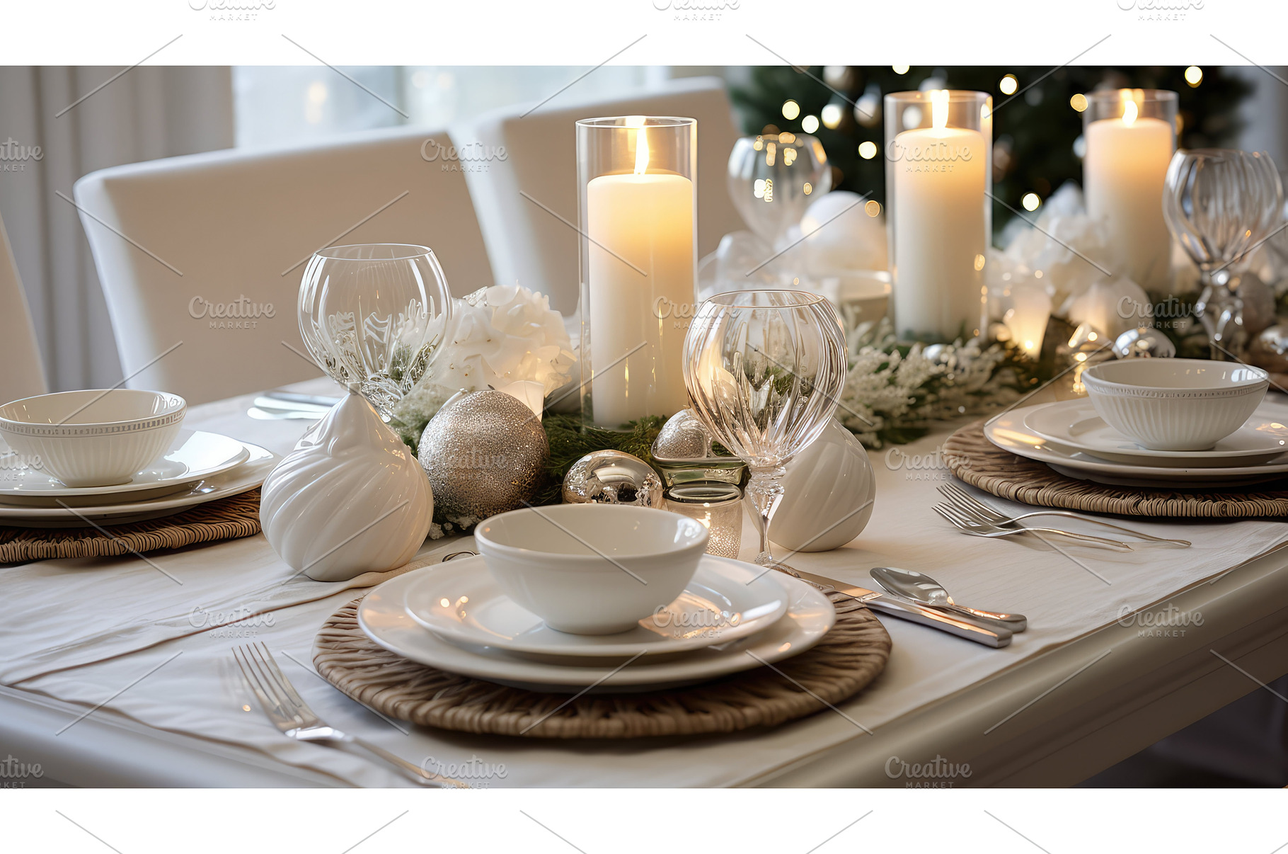 table white wood christmas ai, a Holiday Photo by pikepicture