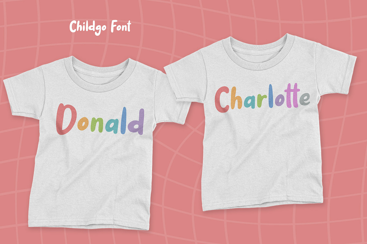 Childgo - Bold and Fun Font, a Sans Serif Font by Weape Studio (Photo 3 of 7)