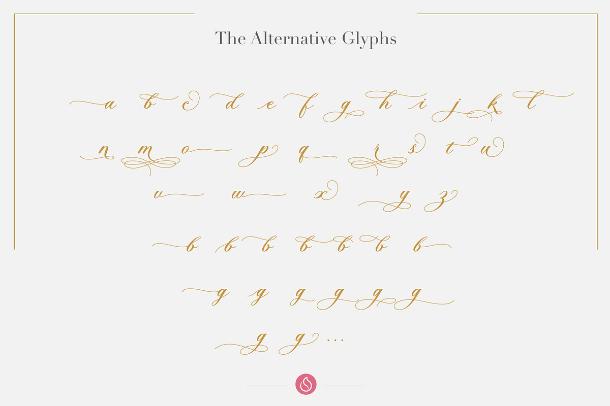 Flourishing Script Invitations Font preview 4