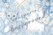 Safari Baby Clipart Chinoiserie, an Illustration by BigCakeBee (Thumbnail 2 of 4)