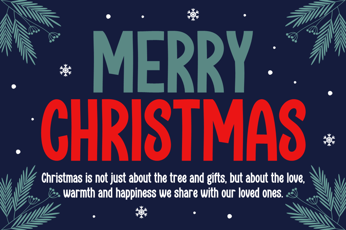Santa Sounds - A Display Christmas, a Sans Serif Font by Marvadesign (Photo 2 of 6)
