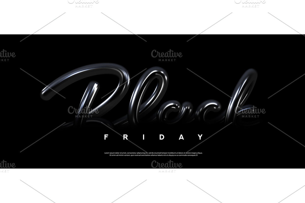 Black Friday Sale banner template, a Seasonal Illustration by Andrey Yaroslavtsev