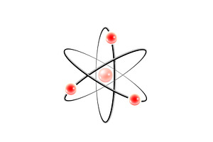 Atom isolated on white vector ill, an Object Illustration by piter.goskov