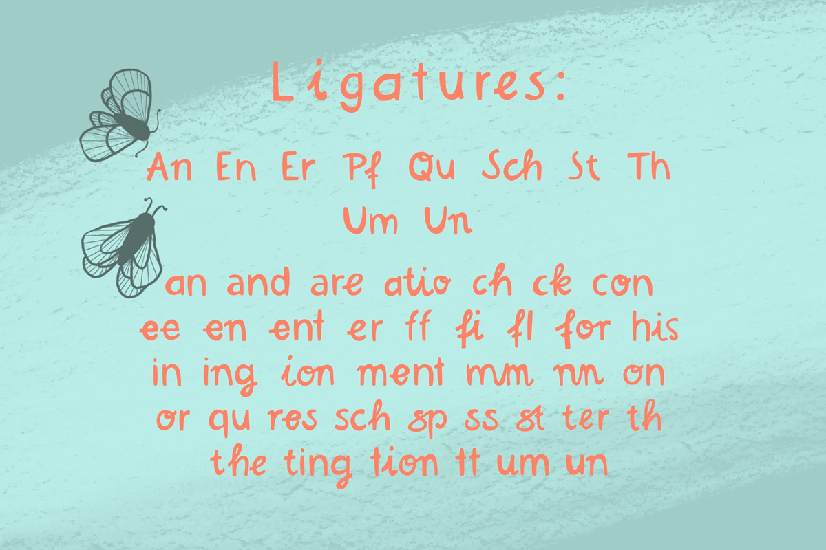LAFOLOs very Wonky Outline font, a Script Font by LAFOLO (Photo 6 of 7)