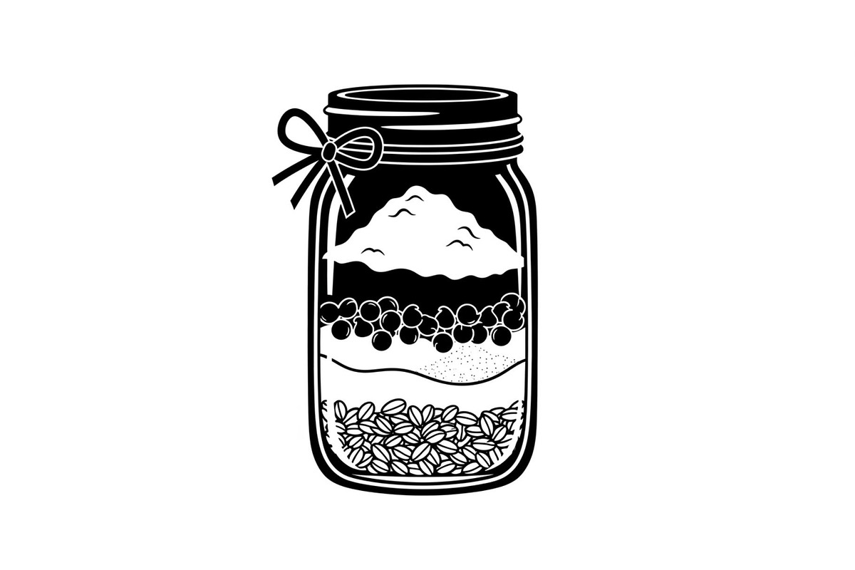 Layered Mason Jar Ingredients Bundle, an Illustration by yasushie (Photo 16 of 31)