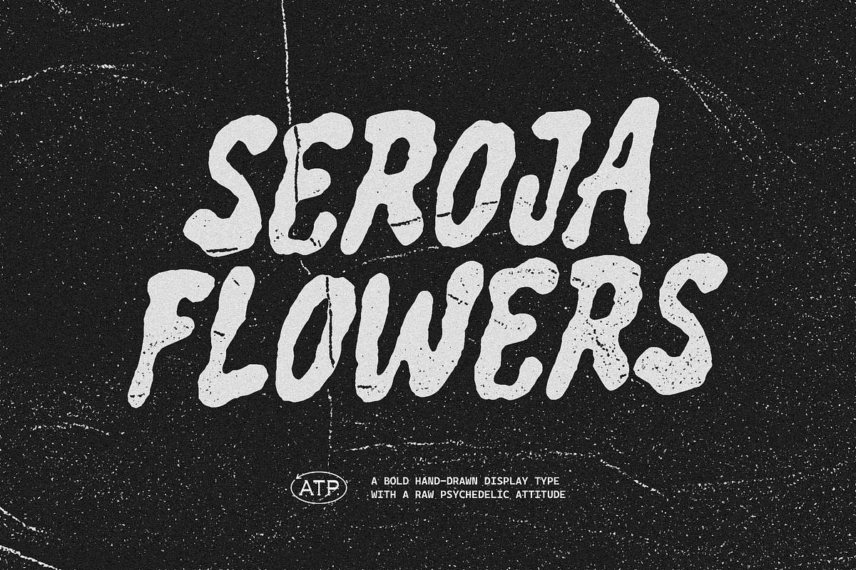 Seroja - Groovy Display Font, a Handwritten Font by Typeparties (Photo 1 of 10)