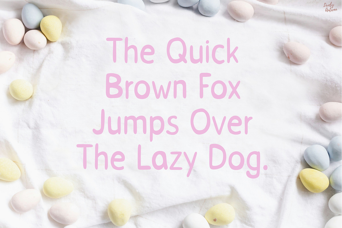 Easter Sunshine | Handwriting Font, a Handwritten Font by LivelyAutumn11.11 (Photo 4 of 5)