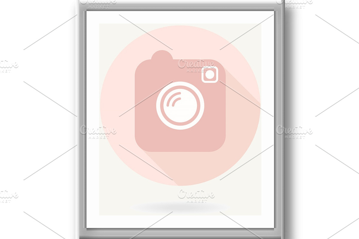Camera Vector Icon With Shadow, an Outline Icon by FineArtStudio (Photo 3 of 3)