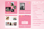 Squarespace 7.1, Pink Template, a Templates & Theme by Always Here... (Thumbnail 3 of 3)