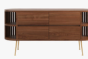 Joybird Vira Console Cabinet, a Furniture 3D Model by 3dmitruk (Thumbnail 2 of 7)