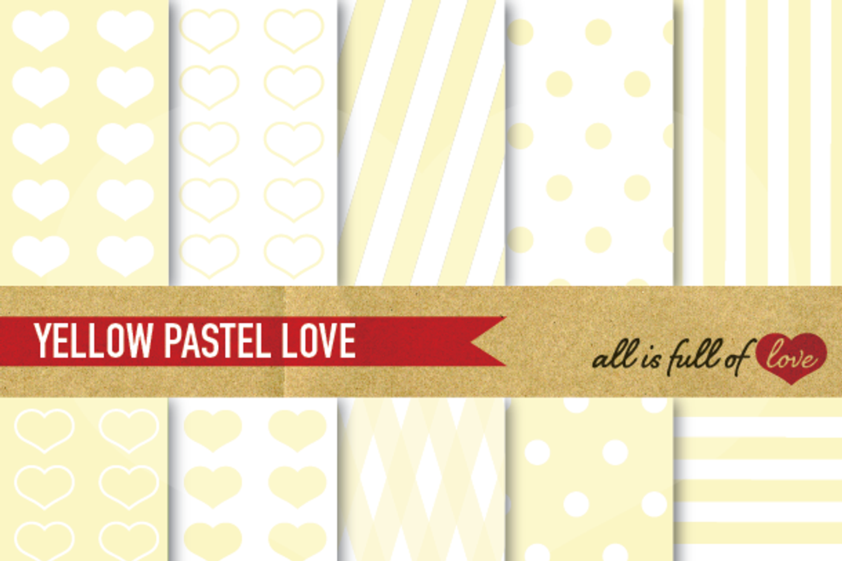 -60% Pale Yellow Background Patterns